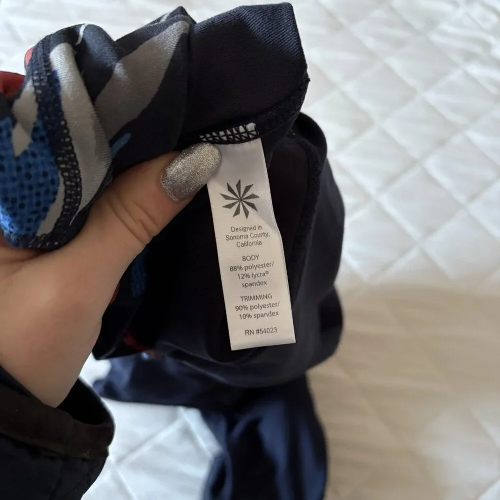 Athleta Cropped Leggings Pants Womens Size Small Blue‎ Stretch Yoga Activewear